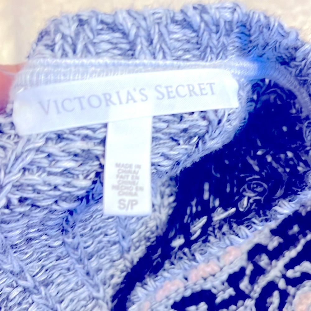 Victoria Secret 100% Cotton gray cotton warm sweater SP